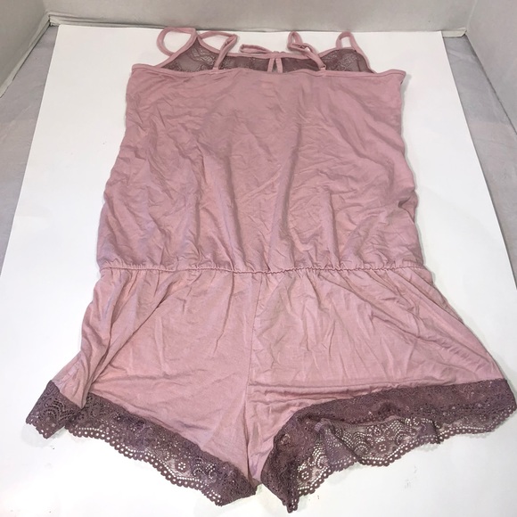 NWOT Adore Me Women’s Intimate Sleepwear Romper Shorts Size Medium Pink - Picture 5 of 10